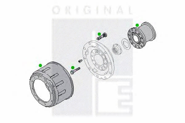PE Automotive 2311-06739-0430-02 Ступица колеса 231106739043002: Купить в Украине - Отличная цена на EXIST.UA! 231106739043002 PE Automotive Ступица колеса