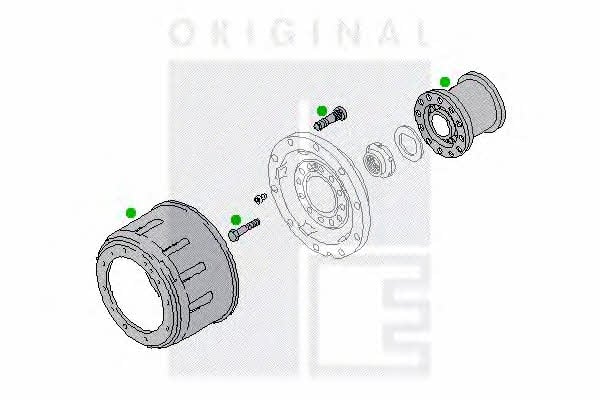 PE Automotive 2311-06824-0430-02 Ступица колеса 231106824043002: Купить в Украине - Отличная цена на EXIST.UA! 231106824043002 PE Automotive Ступица колеса