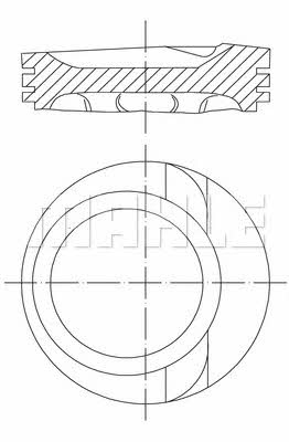 Mahle/Perfect circle 56 01758 1W Поршень 56017581W: Купити в Україні - Добра ціна на EXIST.UA!