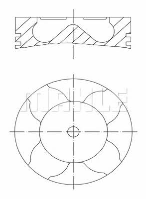 Mahle/Perfect circle 56 02188 0W Поршень 56021880W: Купити в Україні - Добра ціна на EXIST.UA!