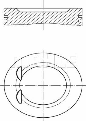 Mahle/Perfect circle 56 12098 0 Поршень 56120980: Купити в Україні - Добра ціна на EXIST.UA!