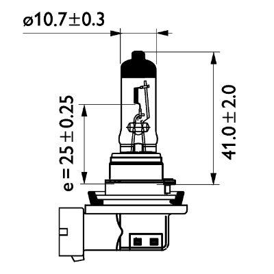 Лампа галогенная Philips Masterduty 24В H11 70Вт Philips 24362MDC1