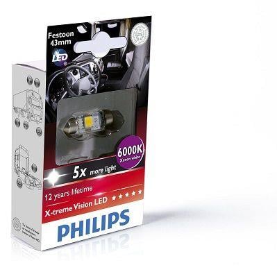 Philips 249466000KX1 Лампа світлодіодна Festoon 43 24V SV8,5 249466000KX1: Купити в Україні - Добра ціна на EXIST.UA!