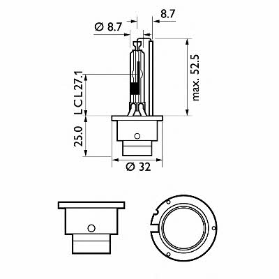 Philips Лампа ксеноновая Philips D4R 42V 35W – цена 4335 UAH