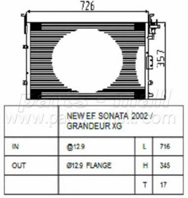 PMC PXNCA-069 Радіатор кондиціонера (Конденсатор) PXNCA069: Купити в Україні - Добра ціна на EXIST.UA!