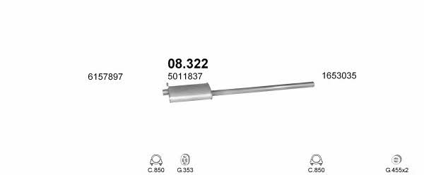 POLMO03801 Polmostrow Система выпуска отработаных газов