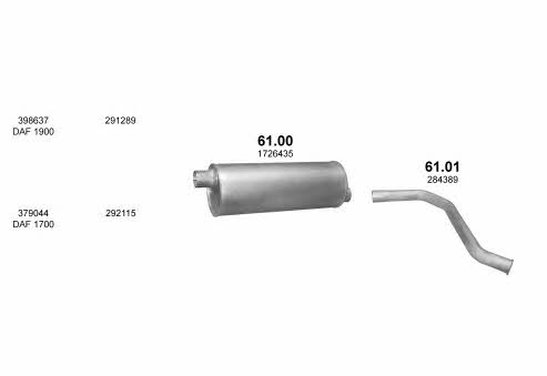POLMO05526 Polmostrow Система випуску відпрацьованих газів