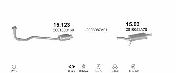 POLMO05973 Polmostrow Система выпуска отработаных газов