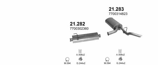 POLMO00494 Polmostrow Система выпуска отработаных газов