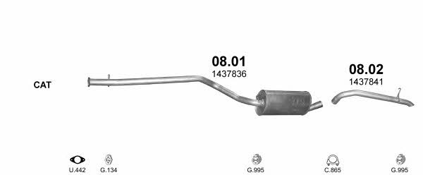 POLMO06719 Polmostrow Система выпуска отработаных газов