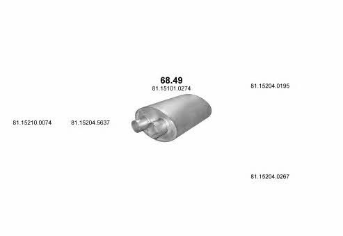 POLMO01364 Polmostrow Система выпуска отработаных газов