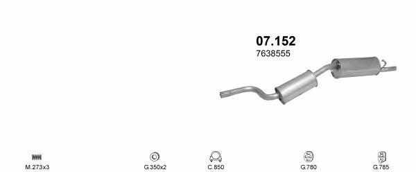 POLMO00162 Polmostrow Система випуску відпрацьованих газів