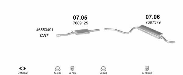 Polmostrow POLMO02113 Система выпуска отработаных газов POLMO02113: Купить в Украине - Отличная цена на EXIST.UA! POLMO02113 Polmostrow Система выпуска отработаных газов