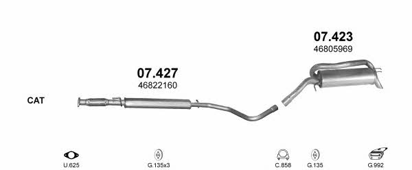 POLMO01175 Polmostrow Система выпуска отработаных газов