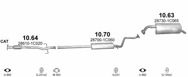 POLMO99271 Polmostrow Система випуску відпрацьованих газів