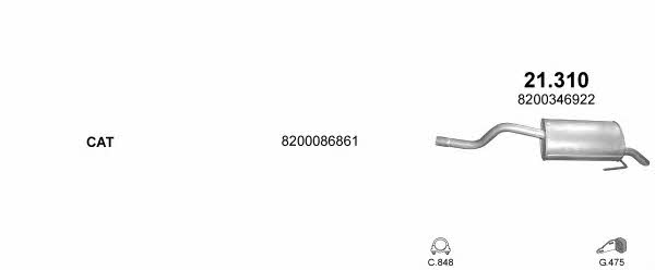 POLMO08507 Polmostrow Система выпуска отработаных газов