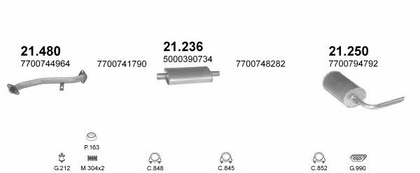 POLMO09031 Polmostrow Система выпуска отработаных газов