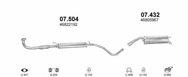 Polmostrow POLMO01509 Система выпуска отработаных газов POLMO01509: Купить в Украине - Отличная цена на EXIST.UA! POLMO01509 Polmostrow Система выпуска отработаных газов