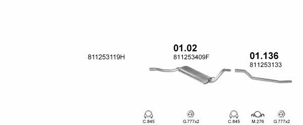 POLMO00643 Polmostrow Система выпуска отработаных газов