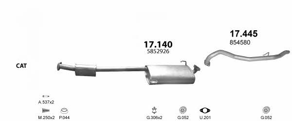 Polmostrow POLMO01396 Система выпуска отработаных газов POLMO01396: Купить в Украине - Отличная цена на EXIST.UA! POLMO01396 Polmostrow Система выпуска отработаных газов