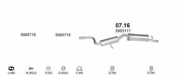POLMO02635 Polmostrow Система випуску відпрацьованих газів