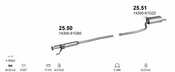 POLMO00760 Polmostrow Система выпуска отработаных газов
