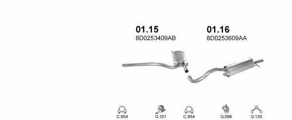 POLMO01594 Polmostrow Система випуску відпрацьованих газів