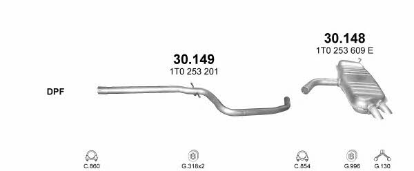 Polmostrow POLMO99259 Система выпуска отработаных газов POLMO99259: Купить в Украине - Отличная цена на EXIST.UA! POLMO99259 Polmostrow Система выпуска отработаных газов