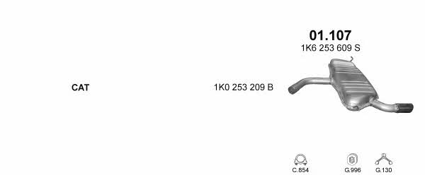 POLMO99504 Polmostrow Система выпуска отработаных газов