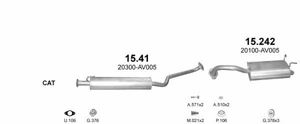 Polmostrow POLMO08147 Система выпуска отработаных газов POLMO08147: Купить в Украине - Отличная цена на EXIST.UA! POLMO08147 Polmostrow Система выпуска отработаных газов