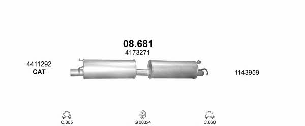 POLMO99340 Polmostrow Система выпуска отработаных газов