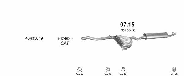 POLMO99154 Polmostrow Система выпуска отработаных газов
