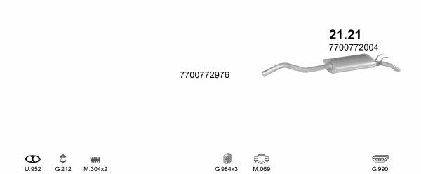 POLMO01439 Polmostrow Система выпуска отработаных газов