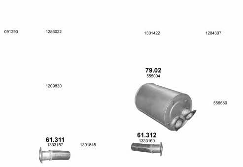 Polmostrow POLMO04436 Система випуску відпрацьованих газів POLMO04436: Купити в Україні - Добра ціна на EXIST.UA! POLMO04436 Polmostrow Система випуску відпрацьованих газів