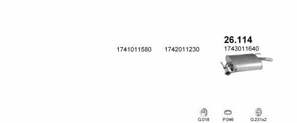 Polmostrow POLMO10234 Система выпуска отработаных газов POLMO10234: Купить в Украине - Отличная цена на EXIST.UA! POLMO10234 Polmostrow Система выпуска отработаных газов