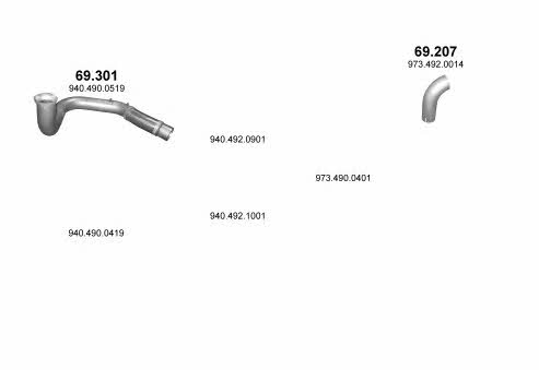 POLMO03434 Polmostrow Система випуску відпрацьованих газів