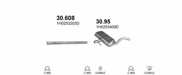 Polmostrow POLMO00907 Система выпуска отработаных газов POLMO00907: Купить в Украине - Отличная цена на EXIST.UA! POLMO00907 Polmostrow Система выпуска отработаных газов