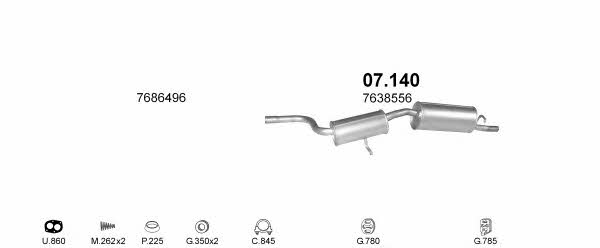 POLMO02621 Polmostrow Система випуску відпрацьованих газів