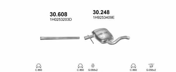 Polmostrow POLMO00884 Система выпуска отработаных газов POLMO00884: Купить в Украине - Отличная цена на EXIST.UA! POLMO00884 Polmostrow Система выпуска отработаных газов