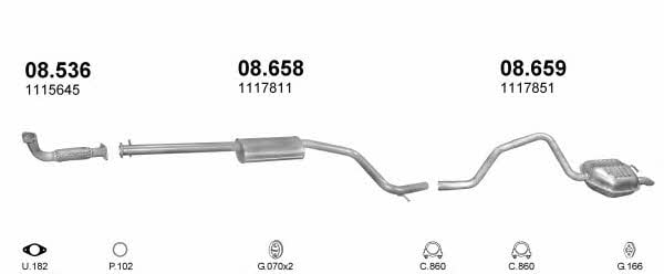 POLMO30144 Polmostrow Система выпуска отработаных газов