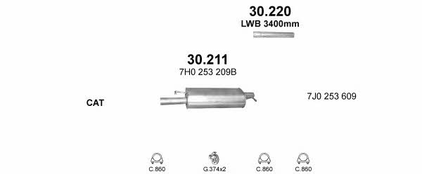 POLMO99437 Polmostrow Система випуску відпрацьованих газів