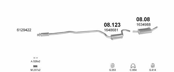 POLMO02942 Polmostrow Система выпуска отработаных газов