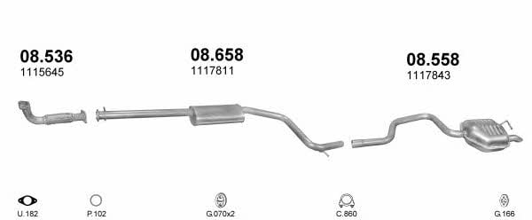 POLMO30143 Polmostrow Система выпуска отработаных газов