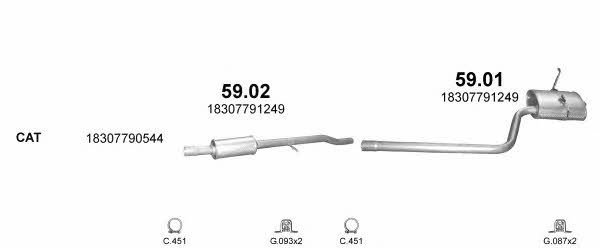 POLMO99561 Polmostrow Система выпуска отработаных газов