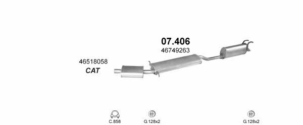 POLMO02274 Polmostrow Система випуску відпрацьованих газів