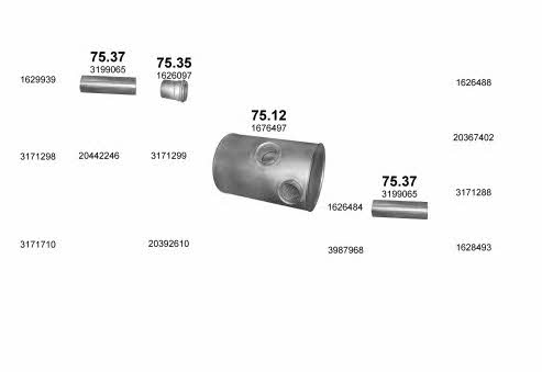 POLMO06876 Polmostrow Система випуску відпрацьованих газів