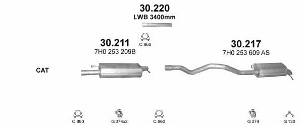 POLMO99517 Polmostrow Система випуску відпрацьованих газів