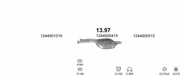 POLMO05412 Polmostrow Система выпуска отработаных газов