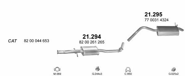 POLMO99367 Polmostrow Система выпуска отработаных газов