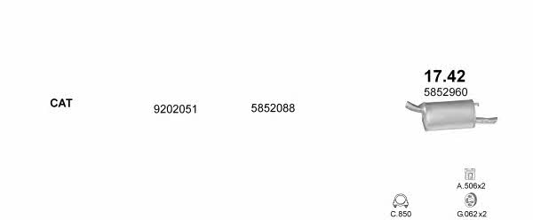 POLMO04960 Polmostrow Система выпуска отработаных газов